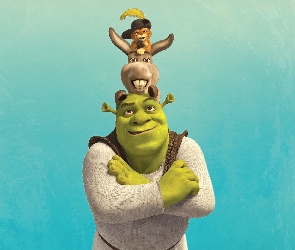 Kot, Osioł, Film animowany, Shrek
