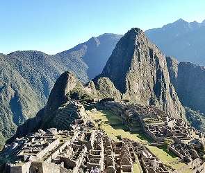 Góry, Ruiny, Peru, Machu Picchu
