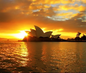 Zachód Słońca, Sydney Opera House, Australia, Sydney