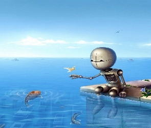 Dla dzieci, Ptaki, Robot, Ryby