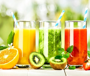 Pomidorowy, Kiwi, Soki, Pomarańczowy