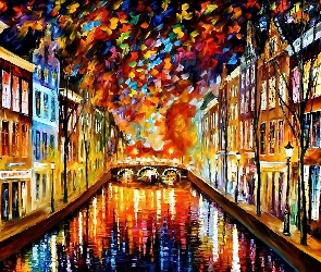Amsterdam, Noc, Leonid, Afremov