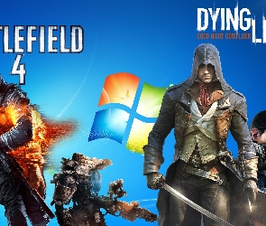 Postacie, Assassin Creed, Battlefild, Gry, Windows 7
