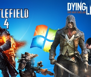 Windows 7, Assassin Creed, Gry, Battlefild, Postacie