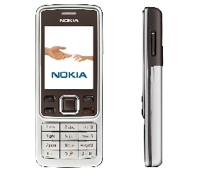 Nokia 6301, Bok, Przód, Srebrna