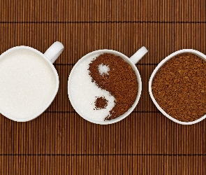 Yin-Yang, Symbol Jin-Jang, Kawa, Cukier
