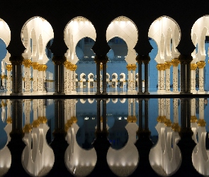Abu Dhabi, Odbicie, Meczet, Wnętrze