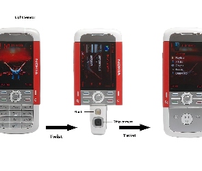 Opis, Szara, Nokia 3250 XpressMusic, Czerwona
