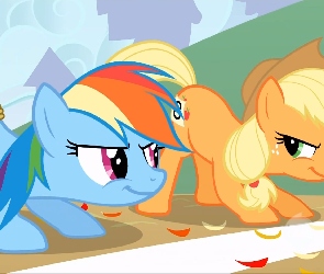 Applejack, Rainbow dash