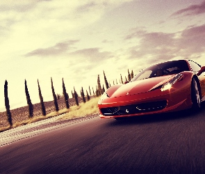 Czerwone, 458 Italia, Ferrari