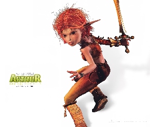 Arthur and the Invisibles, Artur i Minimki, dziewczyna, miecz