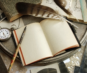 Zegarek, Pióro, Zeszyt
