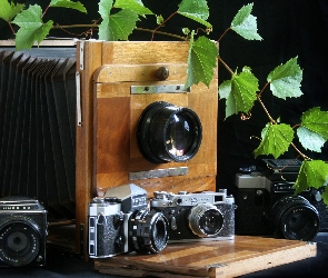 Klasyczne, Antyki, Fotograficzne, Aparaty, Różne