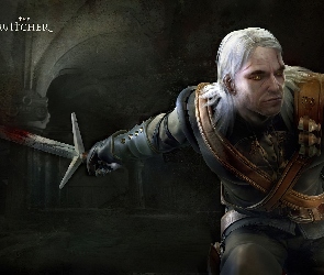 fantasy, miecz, The Witcher, mężczyzna