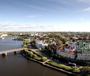 Rzeka, Miasta, Panorama, Most