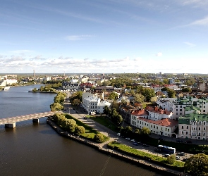 Miasta, Panorama, Rzeka, Most