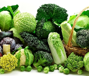 Kapusta, Koszyczek, Brokuły, Kalafior, Warzywa