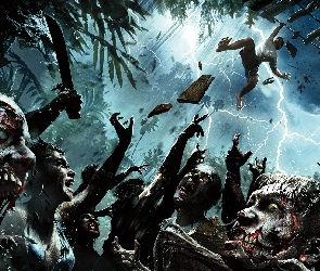 Zombi, Pioruny, Spadający, Człowiek