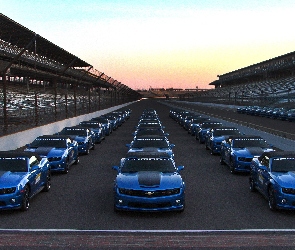 Chevrolet, Tor, Niebieski, Camaro