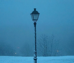 Zima, lampa