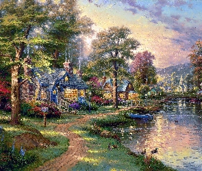Nad Jeziorem, Domy, Thomas, Kinkade