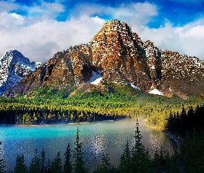 Jezioro, Las, Góry