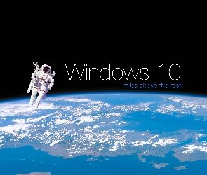 Windows 10, Kosmonauta, Ziemia, Kosmos