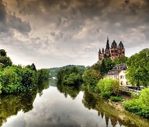 Rzeka, Niemcy, Katedra, Limburg, Las