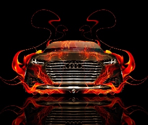 Samochód, Audi, Grafika