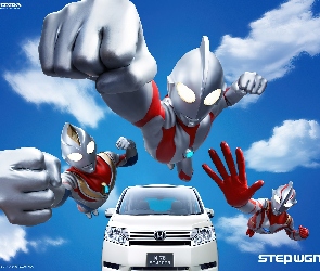 Stepwgn, Honda, Biały, Samochód