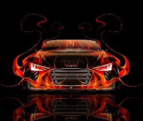 Samochód, Audi, Grafika