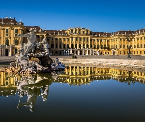 Pałac Schönbrunn, Rzezby, Austria, Fontanna, Wiedeń