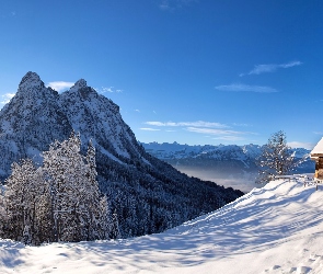 Góry, Kościół, Zima