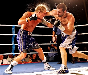 Zawodnicy, Ring, Boks, Walka