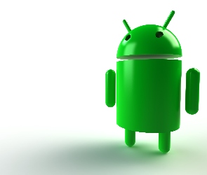 Android, 3D, Zielony