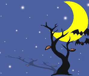 Halloween, księżyc