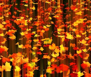Jesień, Tekstura, Opadające Liście