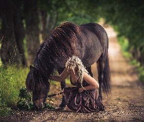 Koń, Dziewczyna, Droga