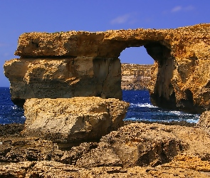 Morze, Malta, Skały