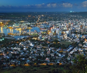 Z lotu ptaka, Mauritius, Port, Louis