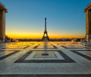 Francja, Plac, Wieża Eiffla, Paryż