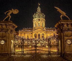 Nocą, Berlin, Pałac, Charlottenburg