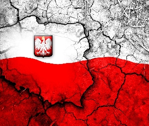 Polska, Flaga, Mapa, Godło, Grafika