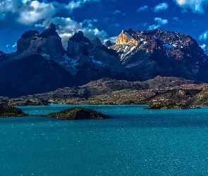 Chile, Wysepki, Morze, Góry, Wybrzeże
