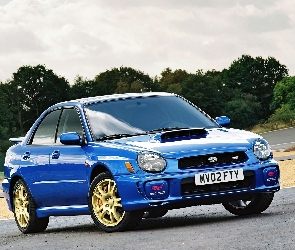 Subaru Impreza, Złote Alufelgi, VTI, Niebieskie