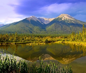 Góry, Jezioro Vermilion, Kanada, Park Narodowy Banff