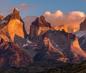 Chile, Park Narodowy Torres del Paine, Góry, Patagonia