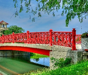 Czerwony, Rzeka, Most