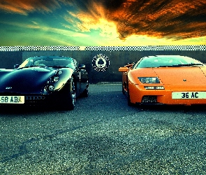 Samochód, Tuscan, Diablo, TVR, Lamborghini