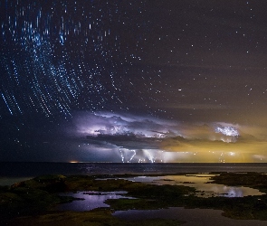 Morze, Pioruny, Australia, Burza